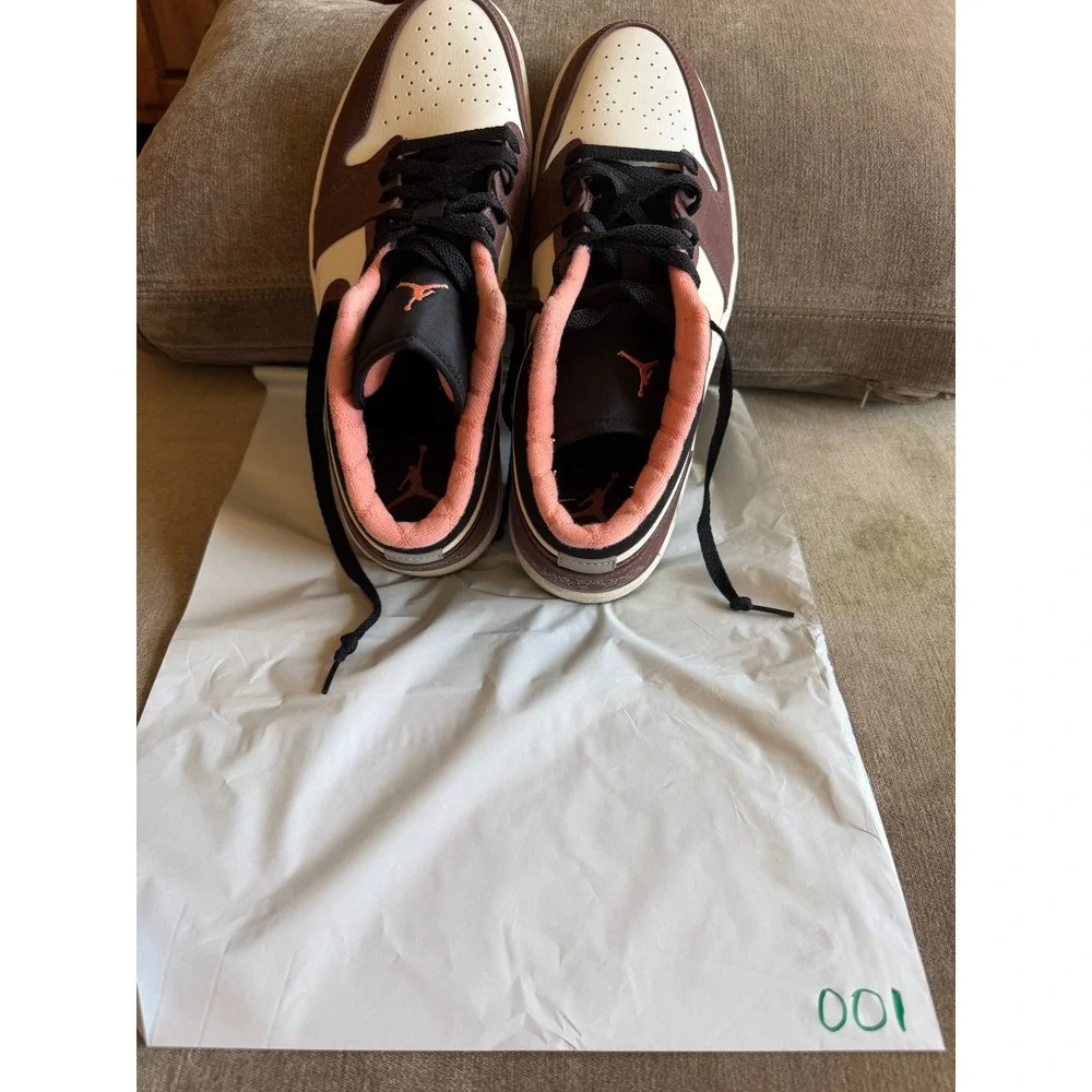 Air Jordan 1 Low SE Mocha DC6991-200 Mens 11 Dark Chocolate Canyon Rust